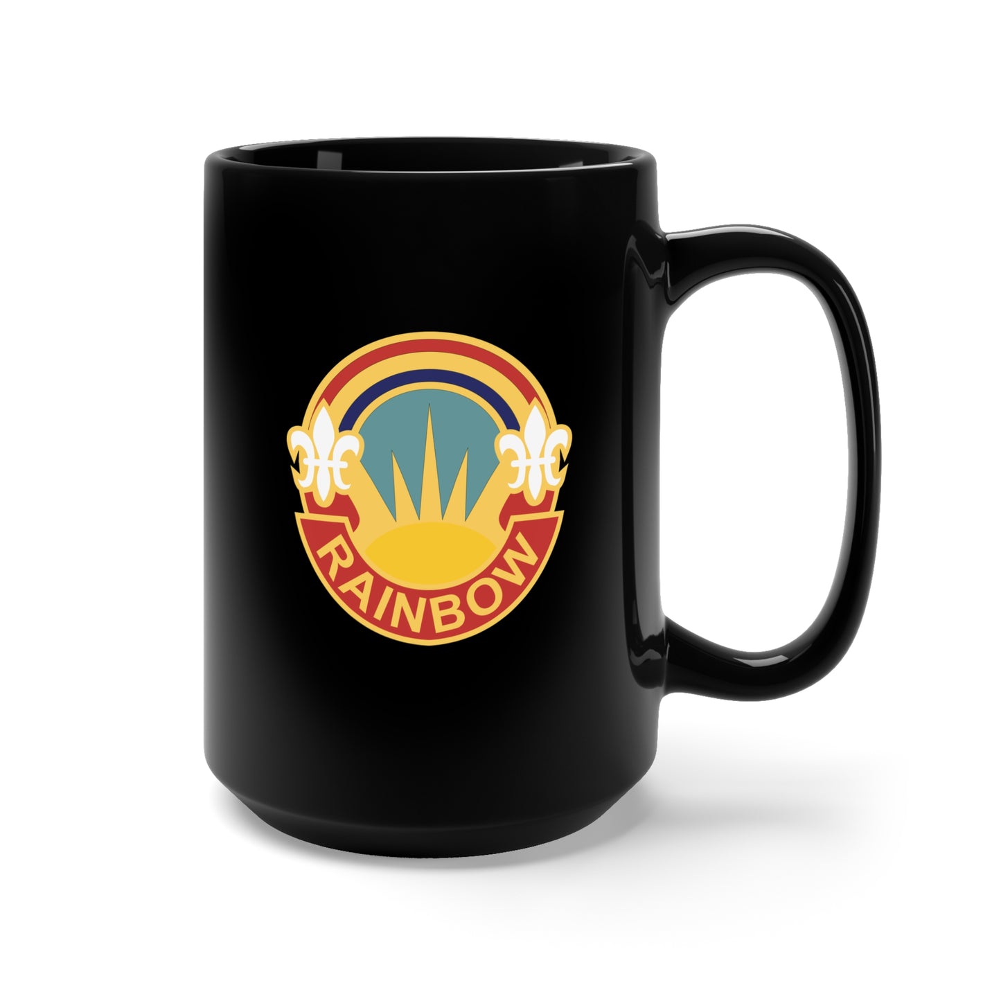 Black Mug 15oz - DUI - 42nd Infantry Division X 300