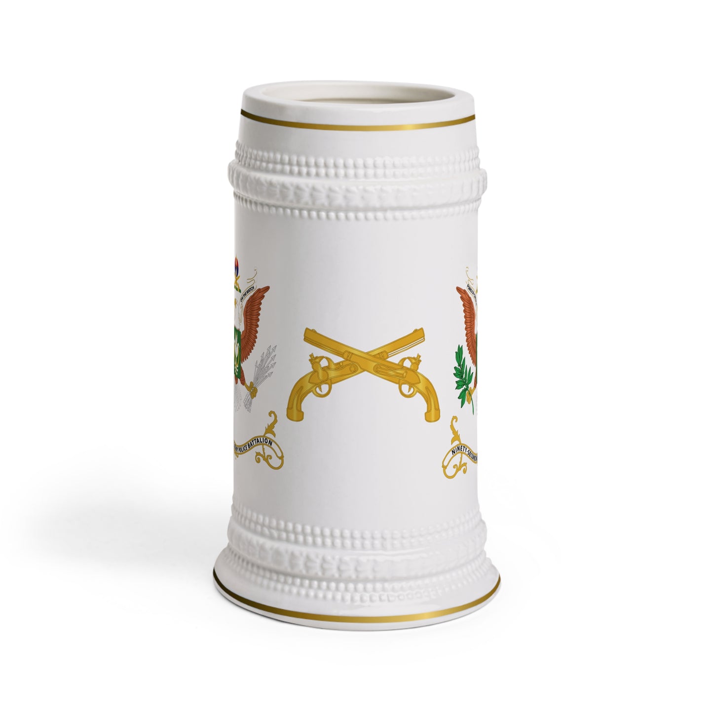92nd Military Police Battalion Coat of Arms Beer Stein Mug