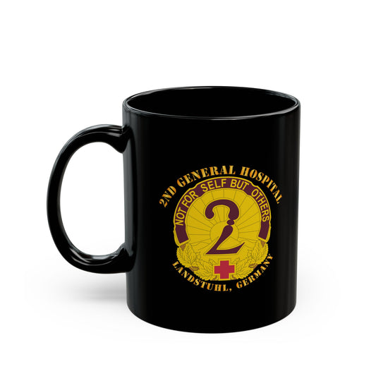Black Mug 11oz -15oz - 2nd General Hospital - Landstuhl Germany