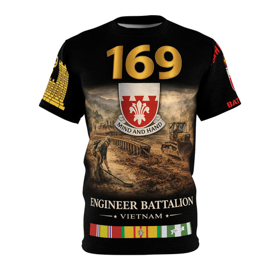 169th Engineer Battalion Vietnam Service Tribute Tee | All-Over Print
