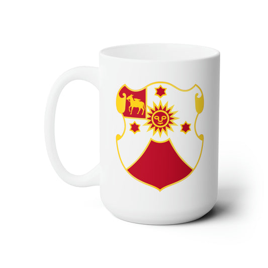 White Ceramic Mug 15oz - Army - 24th Field Artillery Regiment woTxt