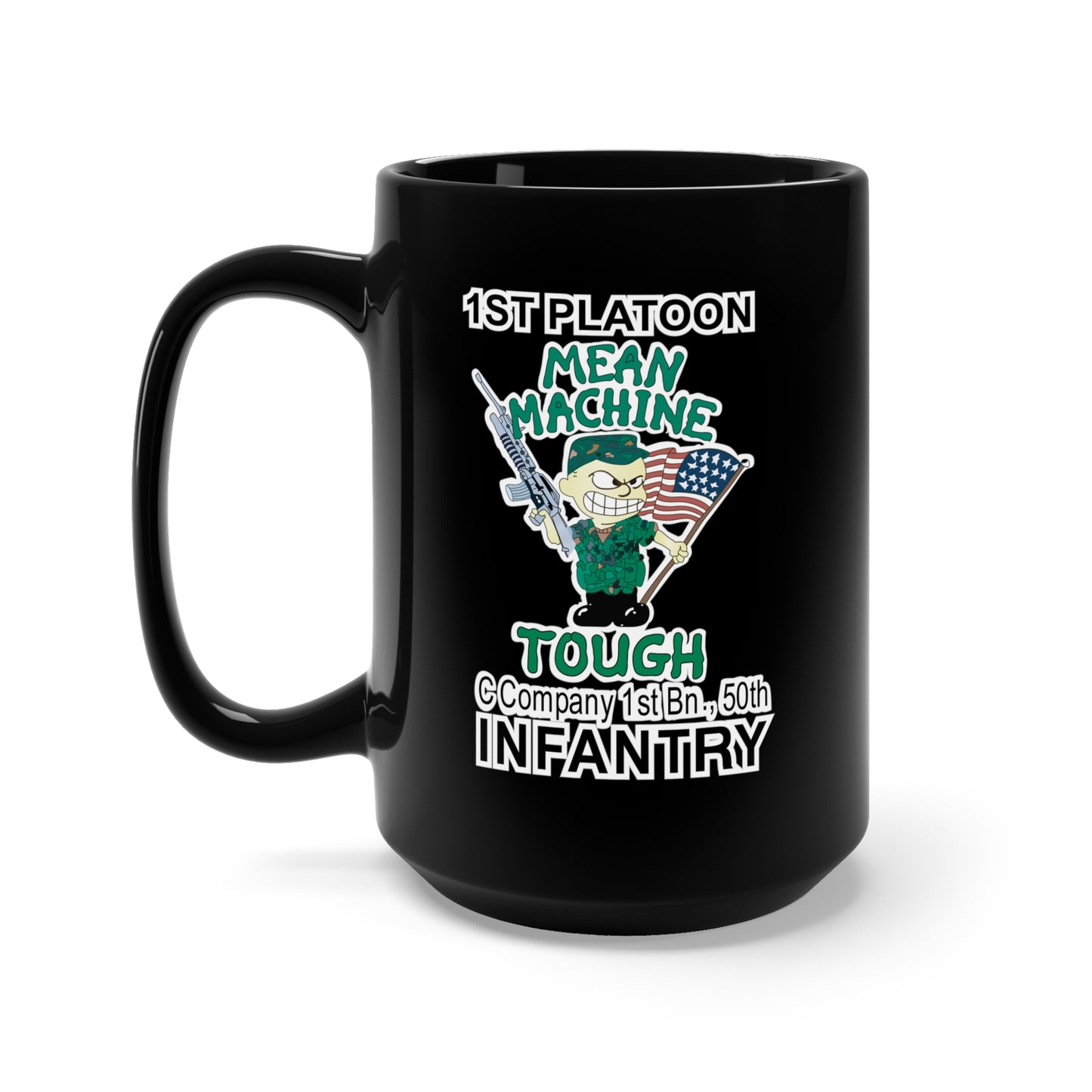 Black Mug 15oz - 1st Platoon Infantry X 300