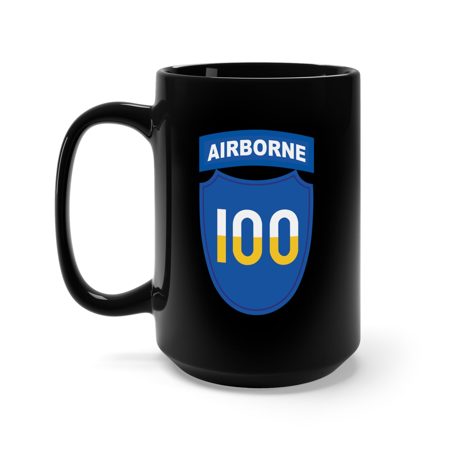 Black Mug 15oz - SSI - 100th Division (Airborne)  X 300