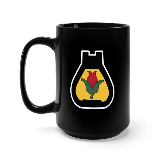 Black Mug 15oz - SSI - 24th Cavalry Division X 300