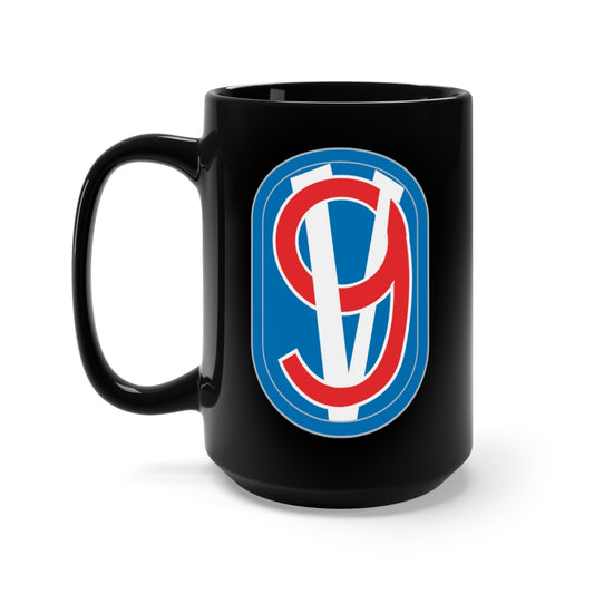 Black Mug 15oz - Army - 95th Infantry Division - SSI wo Txt X 300