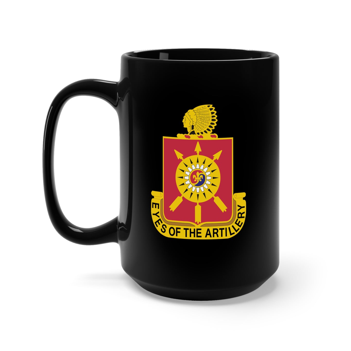 Black Mug 15oz - Army - 171st Field Artillery Regiment - DUI wo Txt X 300