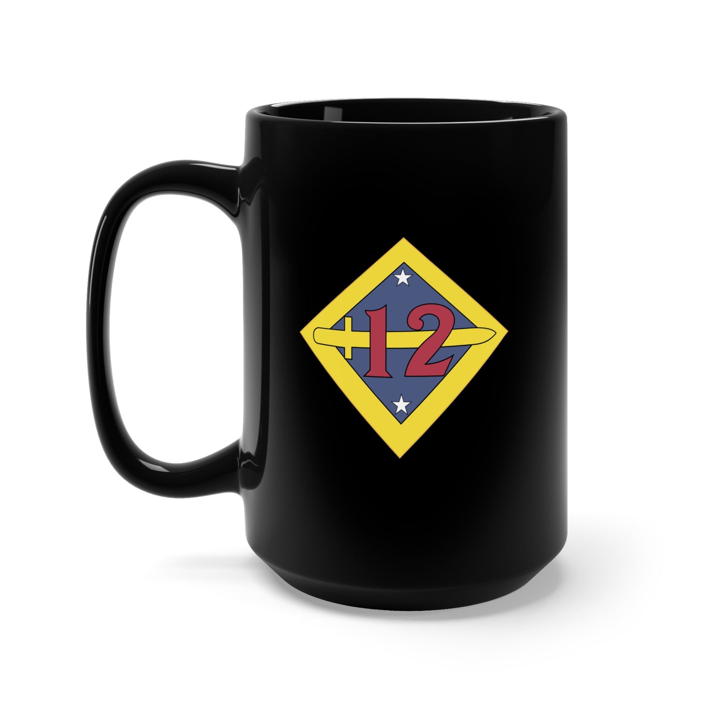Black Mug 15oz - 12th Division - SSI wo Txt - 1918-1919 X 300