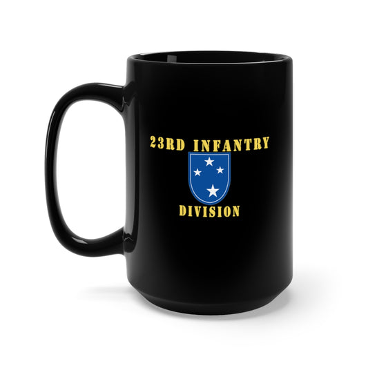 Black Mug 15oz - Army - 23rd Infantry Division X 300