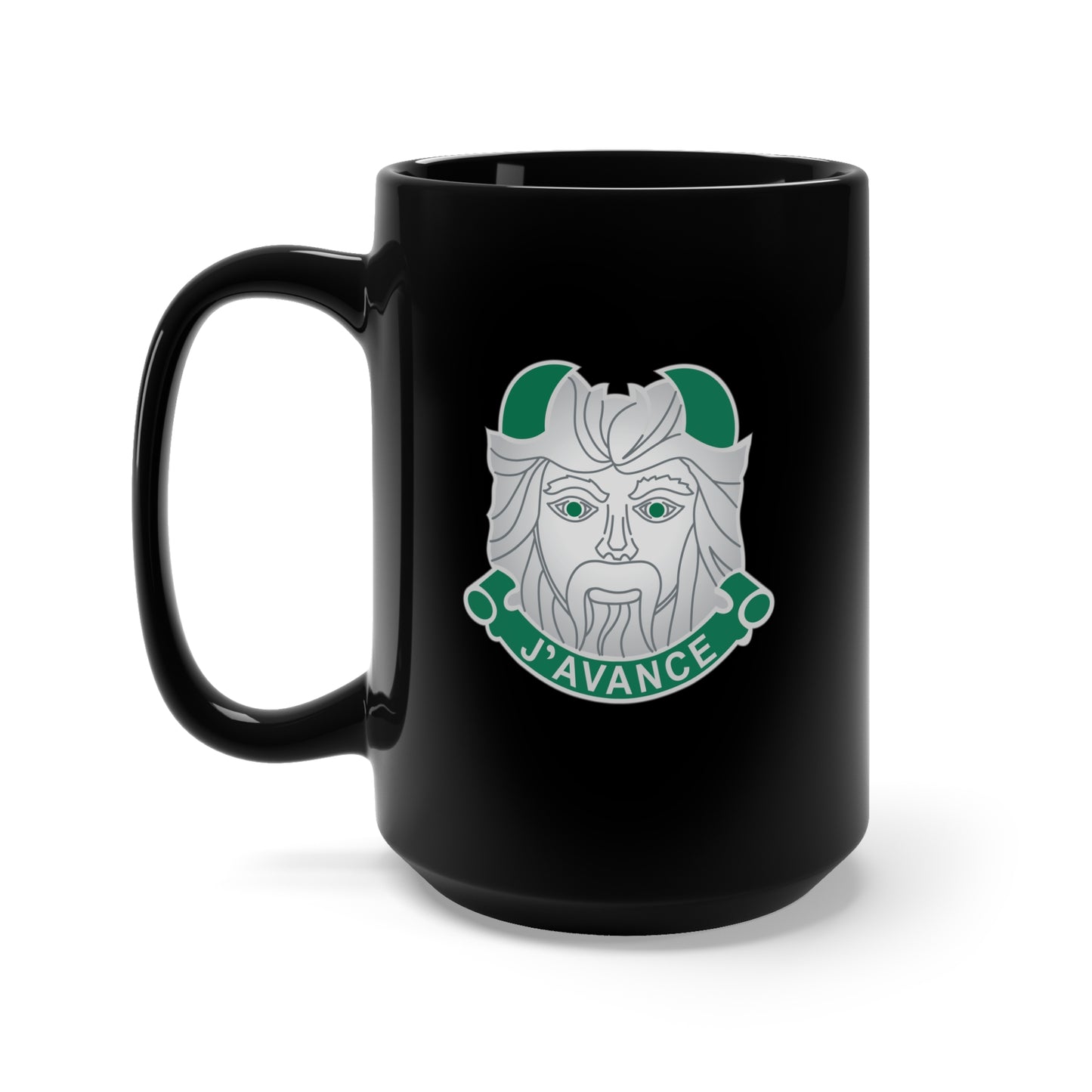 Black Mug 15oz - DUI - 11th Armored Division X 300