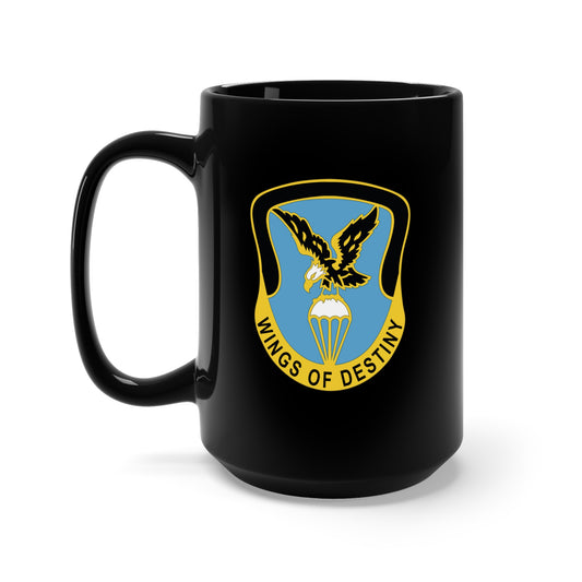 Black Mug 15oz - DUI - Aviation Brigade, 101st Airborne Division X 300