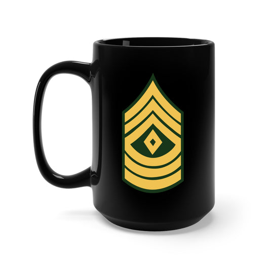 Black Mug 15oz - Army - First Sergeant E-8 (1SG) X 300