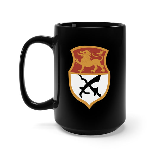 Black Mug 15oz - SSI - 15th Cavalry Division  X 300
