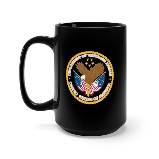 Black Mug 15oz - VA - Dept of Veterans Affairs X 300