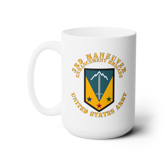 White Ceramic Mug 15oz - Army - 3rd Maneuver Enhancement Bde - SSI - US Army