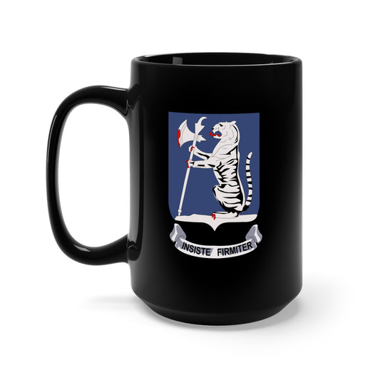 Black Mug 15oz - Army  - 77th Armored Regiment wo Txt wo DS