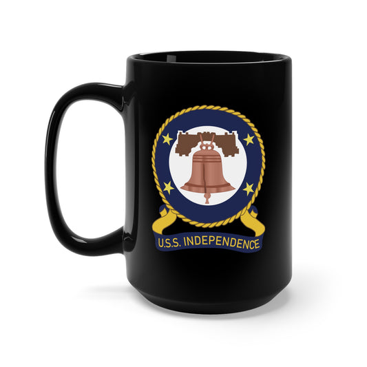 Black Mug 15oz - USS Independence (CVCVA-62) wo Txt X 300