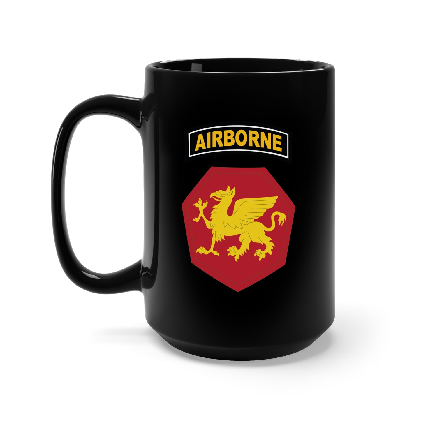 Black Mug 15oz - SSI - 108th Airborne Division (1946-1952) X 300