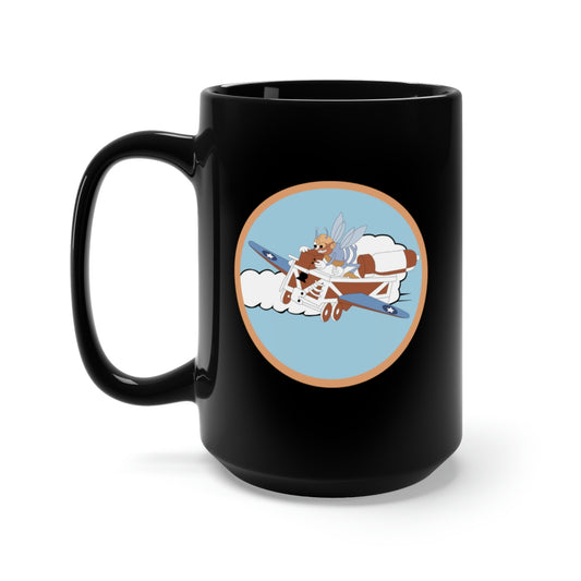 Black Mug 15oz - AAC - 782nd Bomb Squadron, 465th Bomb Group - 15th AF wo Txt X 300