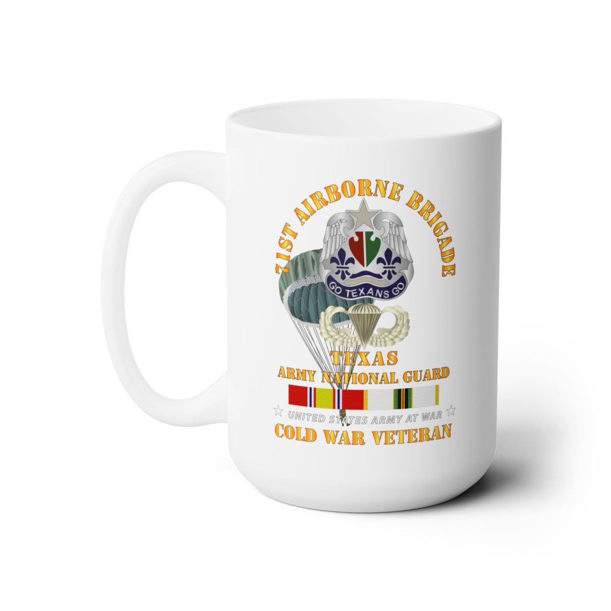 White Ceramic Mug 15oz - Army - 1st Missile Bn,  81st Artillery - Ft Sill OK w COLD SVC X 300