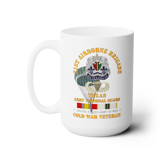White Ceramic Mug 15oz - Army - 1st Missile Bn,  81st Artillery - Ft Sill OK w COLD SVC X 300