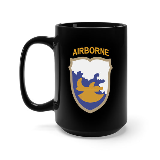 Black Mug 15oz - SSI - 18th Airborne Division - Phantom X 300