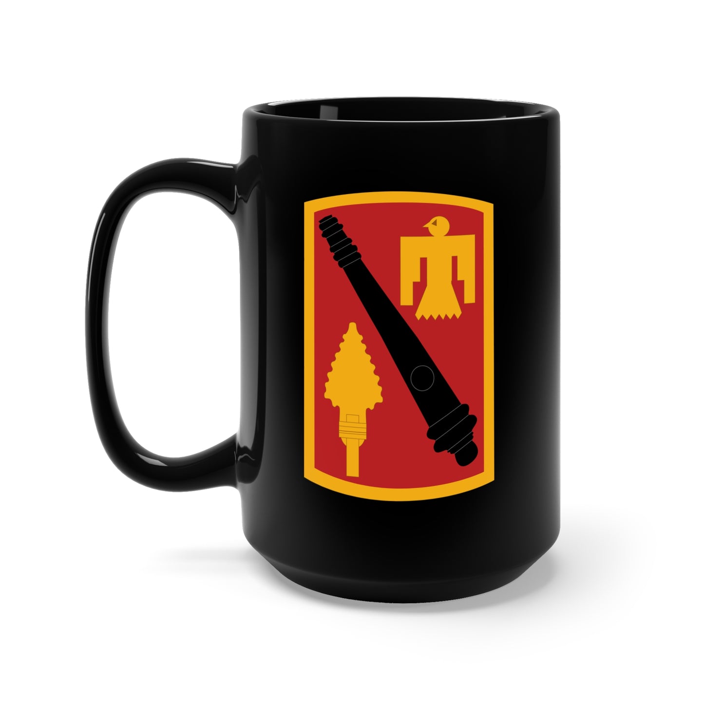 Black Mug 15oz - Army - 45th Artillery (Fires) Brigade wo Txt