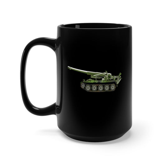 Black Mug 15oz - M110A2 Self-Propelled Howitzer wo Txt X 300