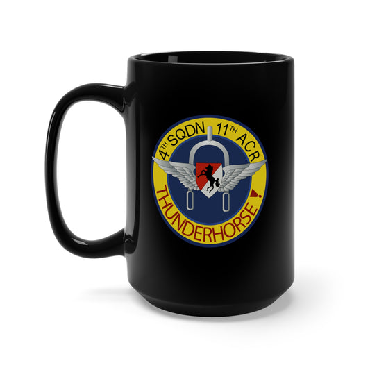 Black Mug 15oz - 4th Squadron, 11th ACR