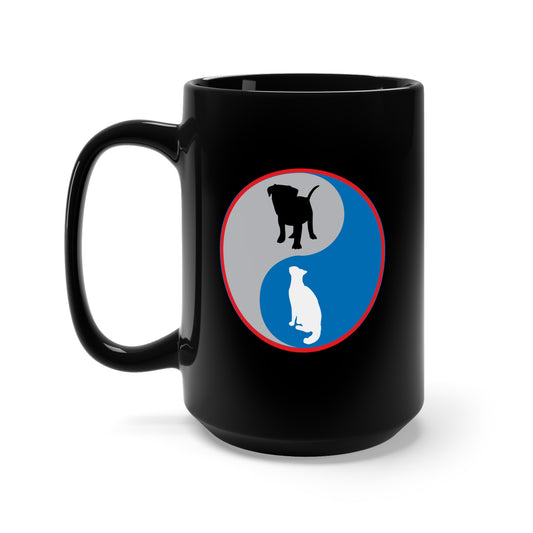 Black Mug 15oz - Ying-Yang w Dog - Cat X 300