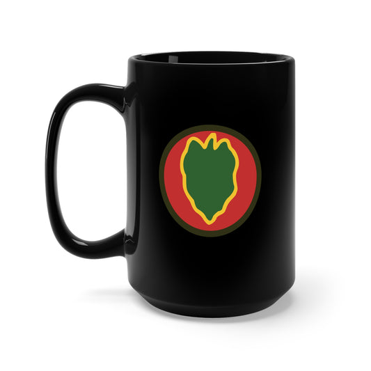 Black Mug 15oz - SSI - 24th Infantry Division X 300