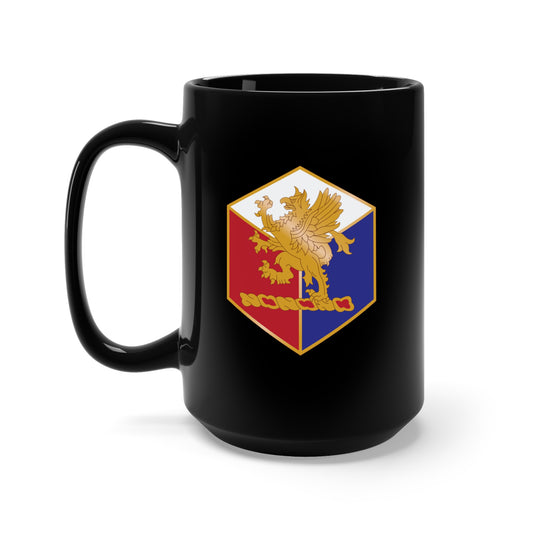 Black Mug 15oz - DUI - 46th Infantry Division X 300