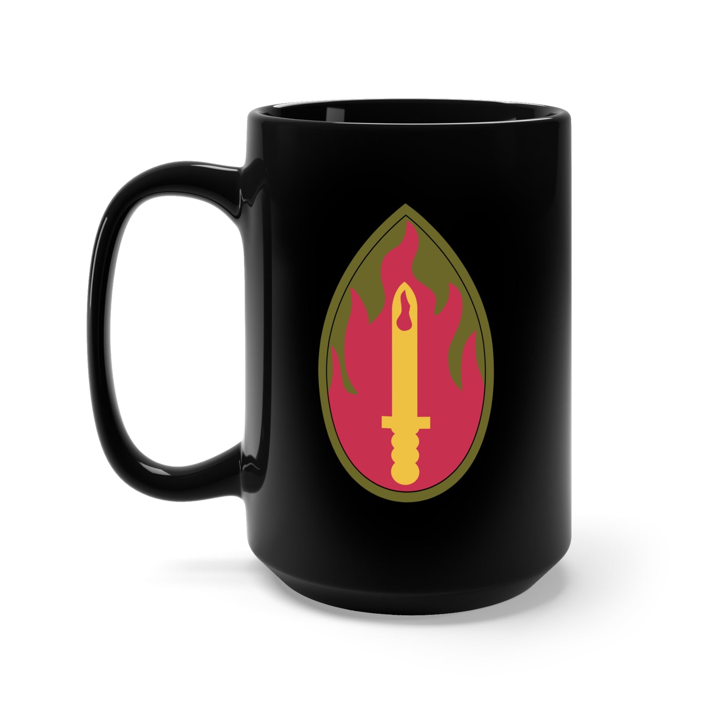 Black Mug 15oz - SSI - 63rd Infantry Division X 300