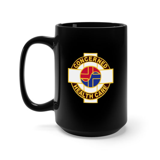 Black Mug 15oz - Army - USA Medical Command - Korea wo Txt
