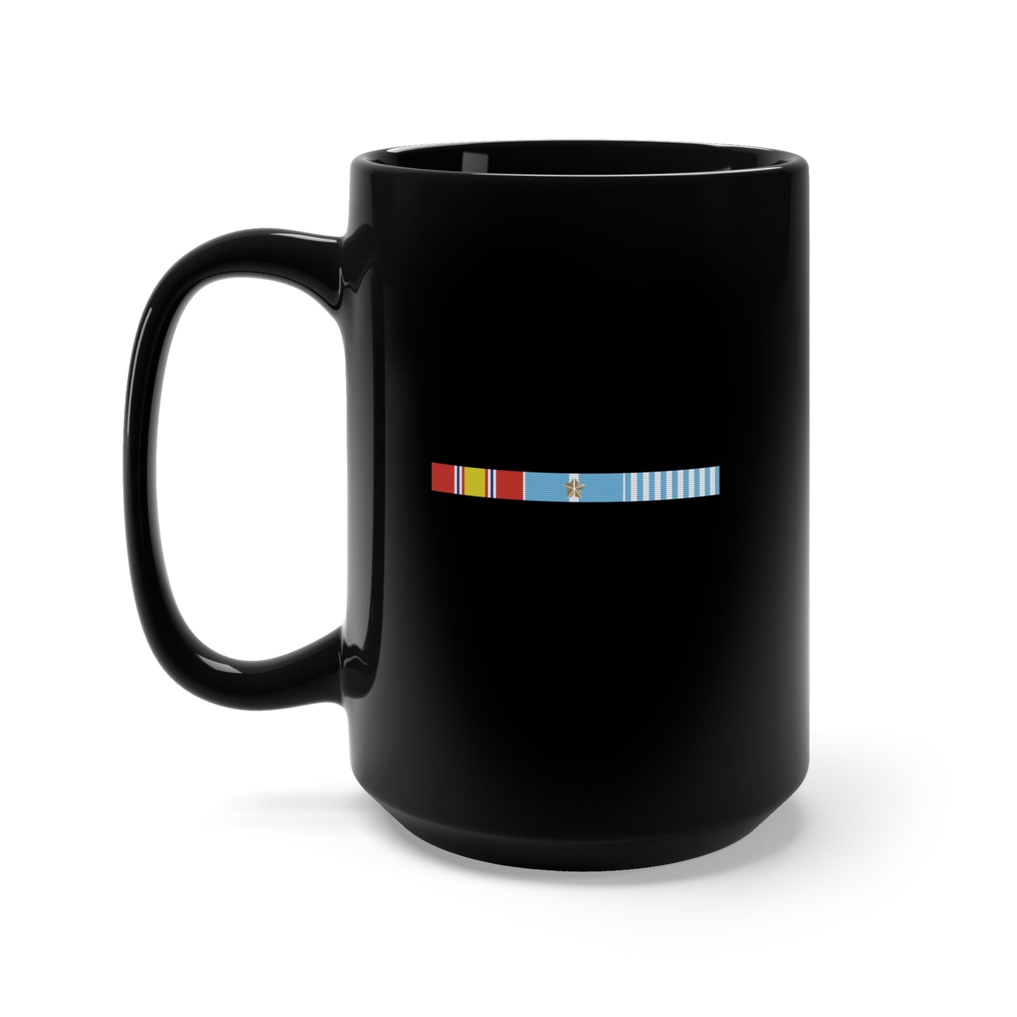 Black Mug 15oz - Korean War Service Bar w Campaign Star X 300