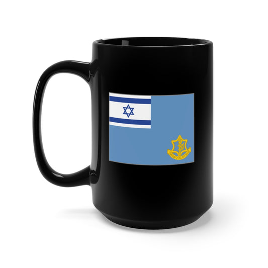 Black Mug 15oz - Flag of the Israel Defense Forces X 300
