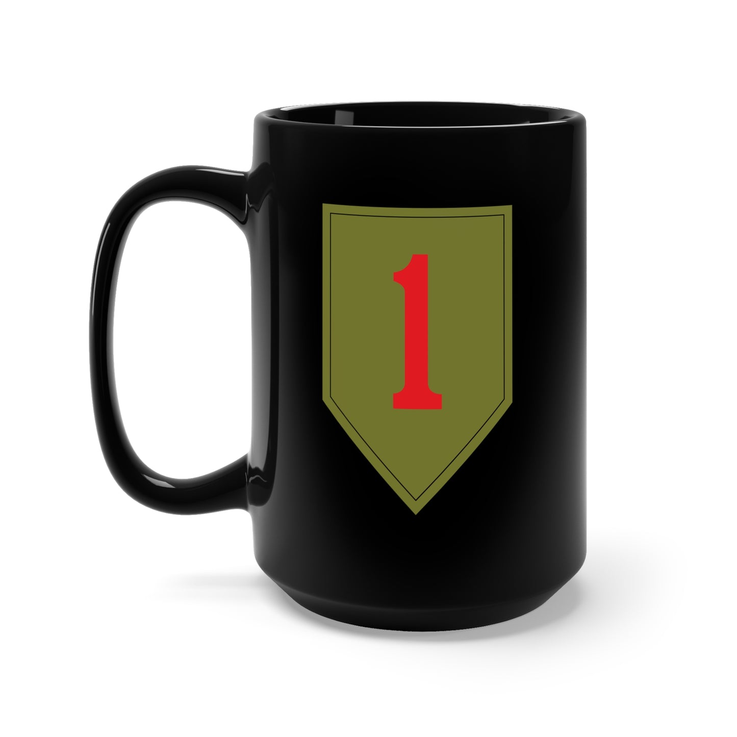 Black Mug 15oz - 1st Infantry Division wo Txt X 300