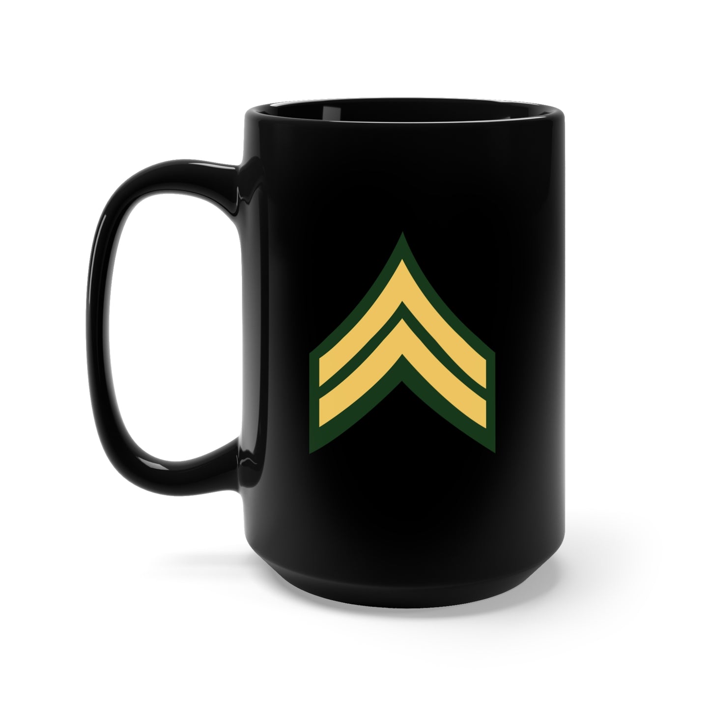 Black Mug 15oz - Army - Corporal E-4 (CPL)