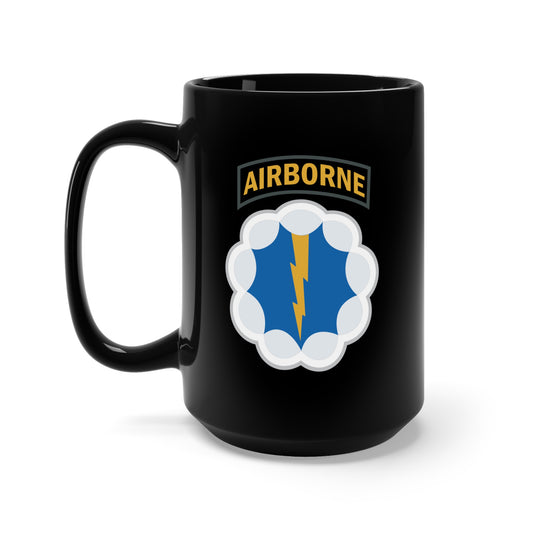 Black Mug 15oz - SSI - 9th Airborne Division - Phantom X 300