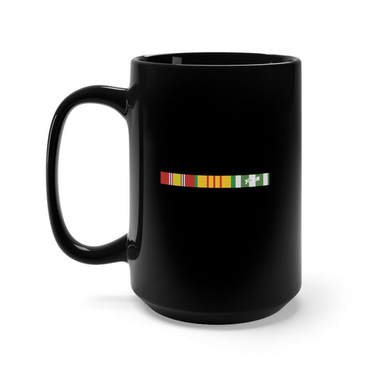 Black Mug 15oz - Army - Vietnam Ribbons SVC bar w 0 Campaign Stars x 300