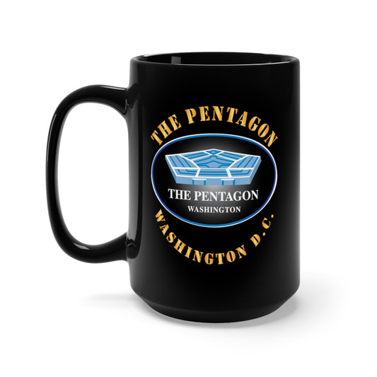 Black Mug 15oz - Army - The Pentagon X 300