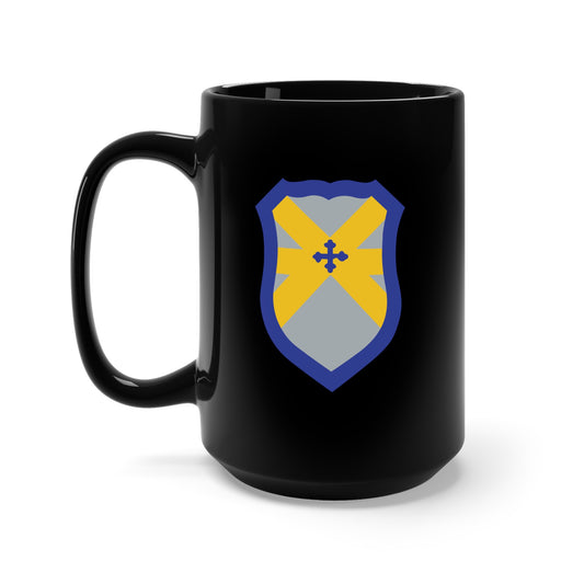 Black Mug 15oz - SSI - 62nd Cavalry Division X 300