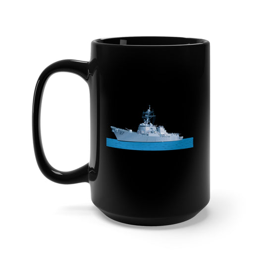 Black Mug 15oz - USS Mason ship X 300