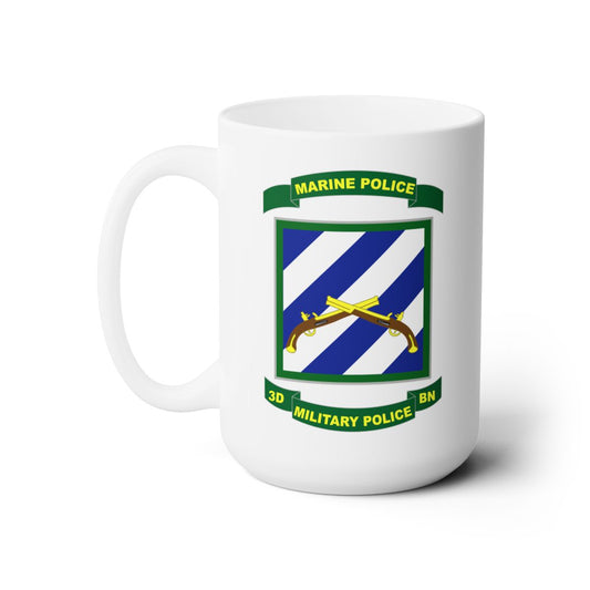 White Ceramic Mug 15oz - Army - 3rd Military Police Battalion (Provisional)