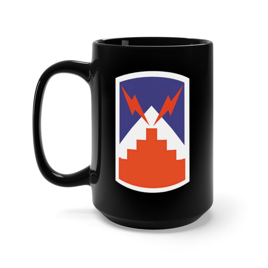 Black Mug 15oz - Army - 7th Signal Brigade - SSI wo Txt X 300