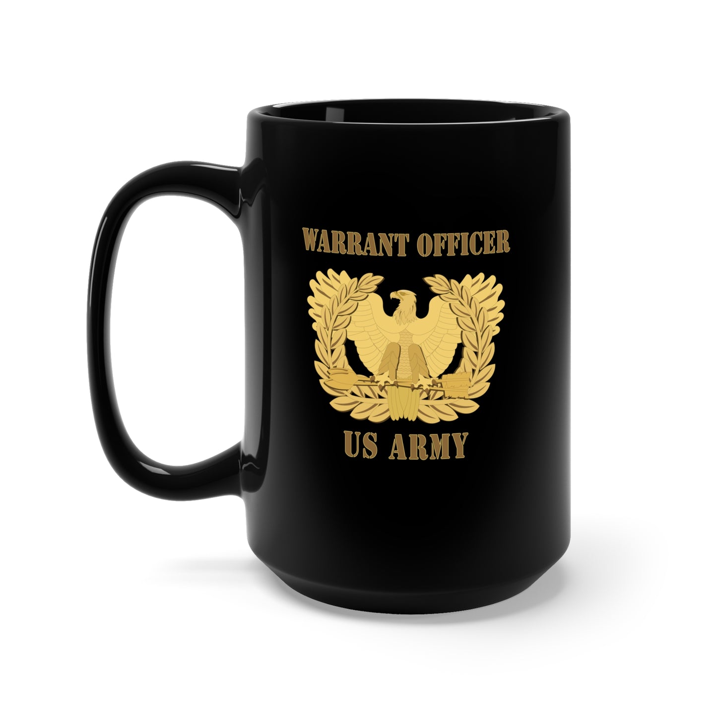 Black Mug 15oz - Army - Emblem - Warrant Officer Insignia