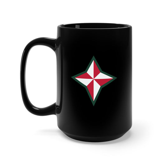 Black Mug 15oz - SSI - 48th Armored Division X 300