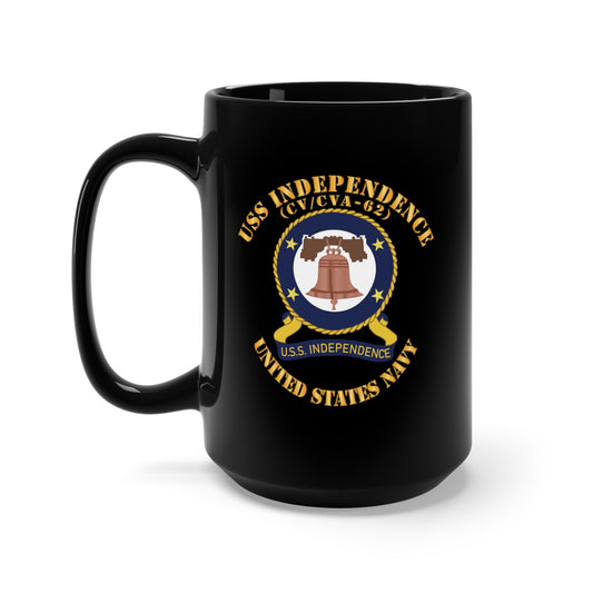 Black Mug 15oz - USS Independence (CV-CVA-62) X 300