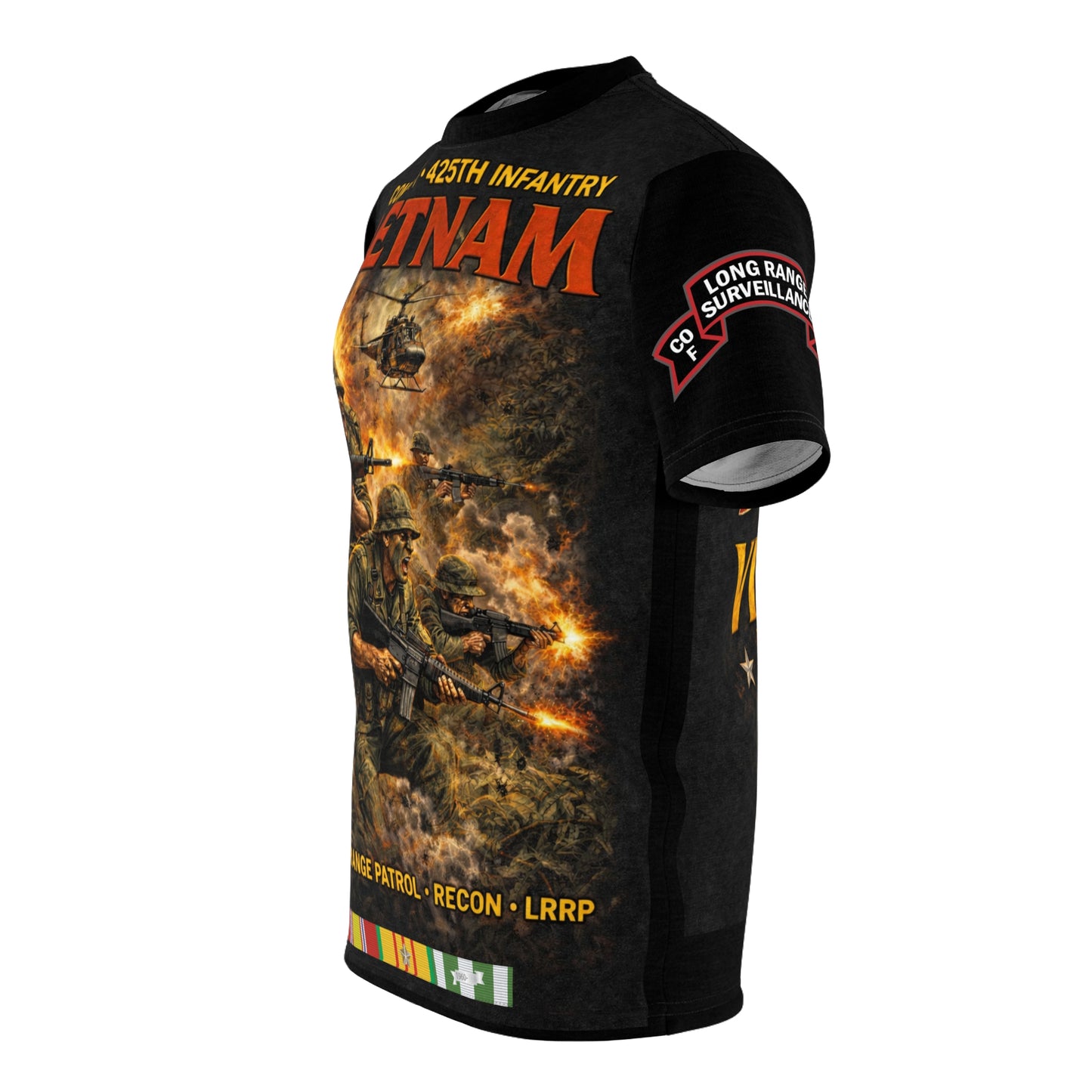 425th Infantry Long Range Surveillance Patrol Vietnam Tribute Tee