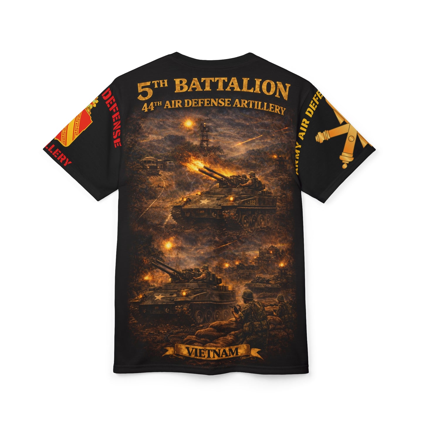 44th Air Defense Artillery M42 Duster Vietnam Tribute Tee | All-Over Print