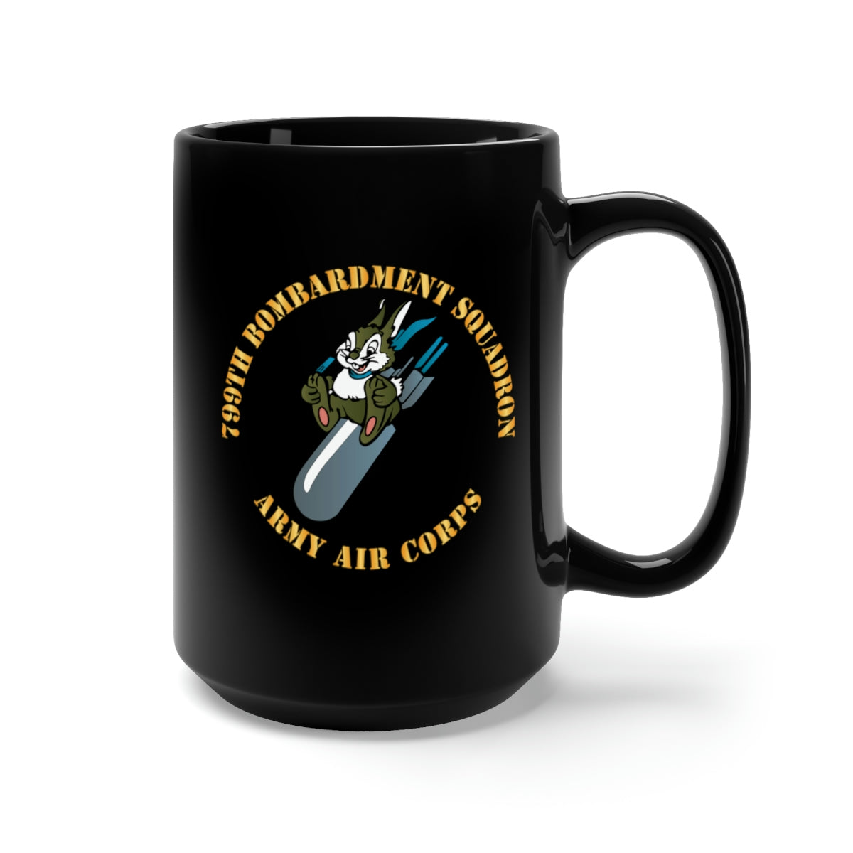 Black Mug 15oz - 799th Bombardment Squadron X 300